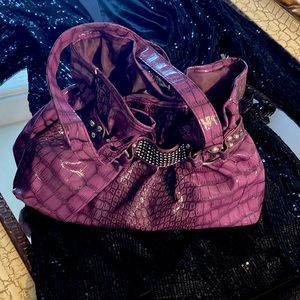 Woman’s Faux Reptile Skin Handbag